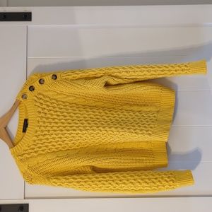 Ann Taylor Button Collar Sweater